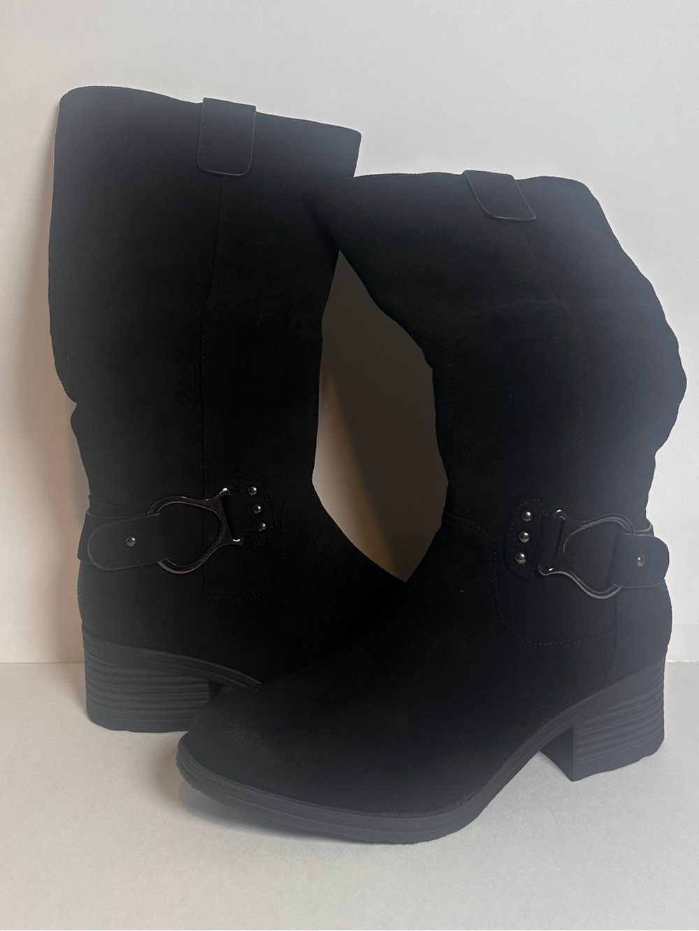 Pierre Dumas Black Heeled Western Boots